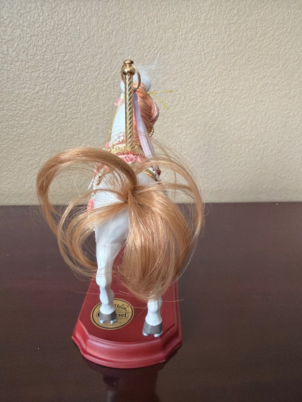 Sheldon Vaughn Garden Rose Once Upon a Carousel Horse Carlton Cards LE 5000 - Picture 3 of 16